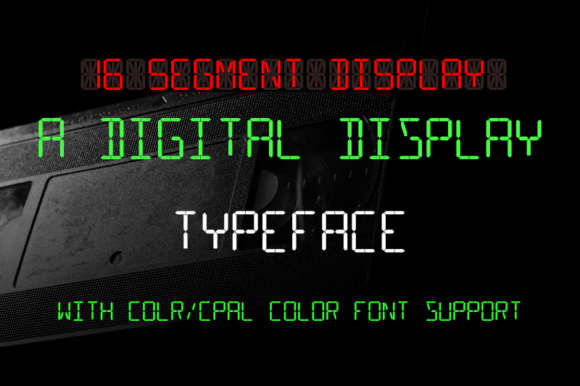 16 Segment Display Font - Featured Image