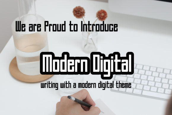 A Modern Digital Font - Featured Image