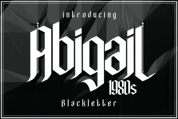 AbigaiL1980s Font - Featured Image