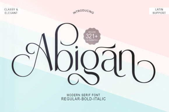 Abigan Font - Featured Image