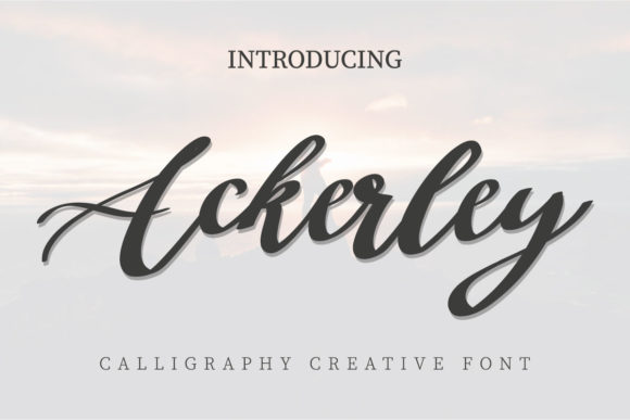Ackerley Font - Featured Image