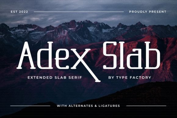 Adex Slab Font - Featured Image