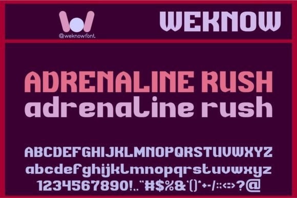 Adrenaline Rush Font - Featured Image
