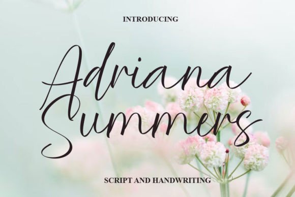 Adriana Summers Font - Featured Image