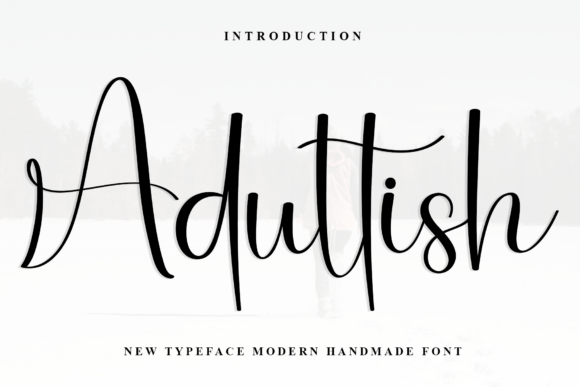 Adultish Font - Featured Image