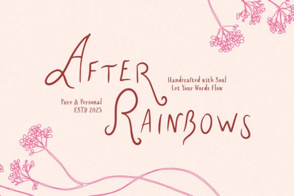 After Rainbows Font - Featured Image