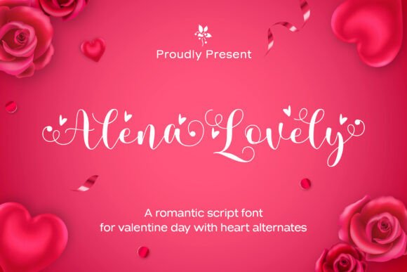 Alena Lovely Font - Featured Image