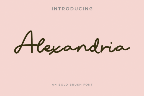Alexandria Font - Featured Image