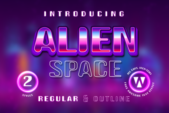 Alien Space Font - Featured Image
