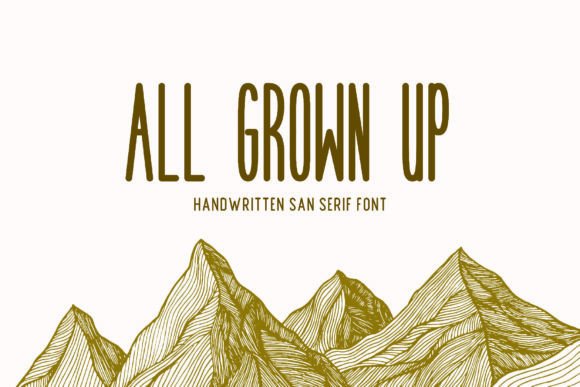 All Grown Up Font - Featured Image