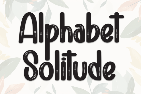 Alphabet Solitude Font - Featured Image