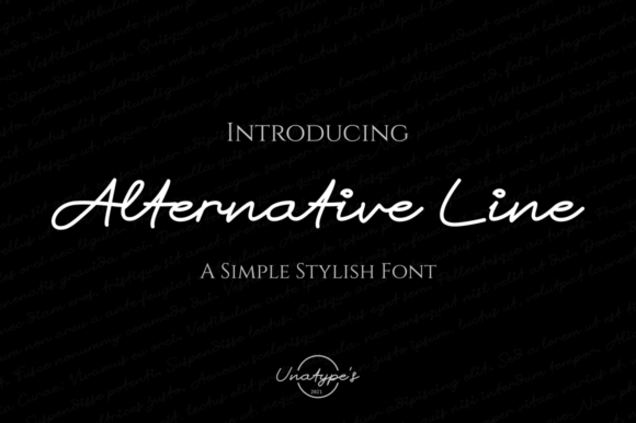 Alternative Line Font - Featured Image
