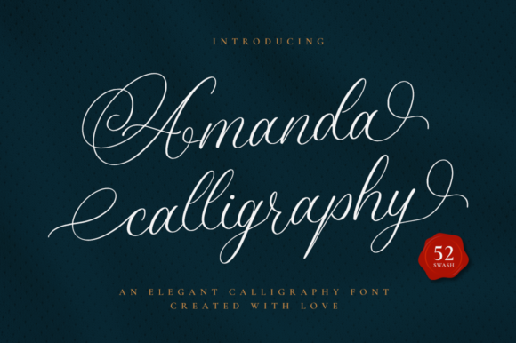 Amanda Calligraphy Font - Featured Image