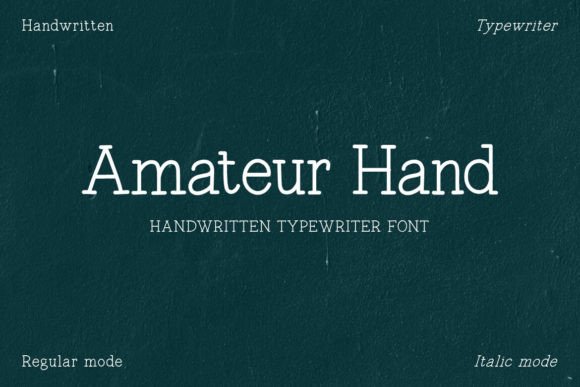 Amateur Hand Font - Featured Image