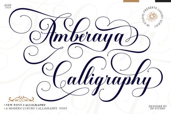 Amberaya Calligraphy Font - Featured Image