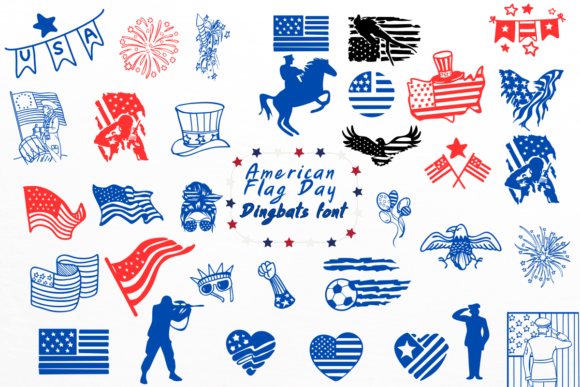 American Flag Day Font - Featured Image