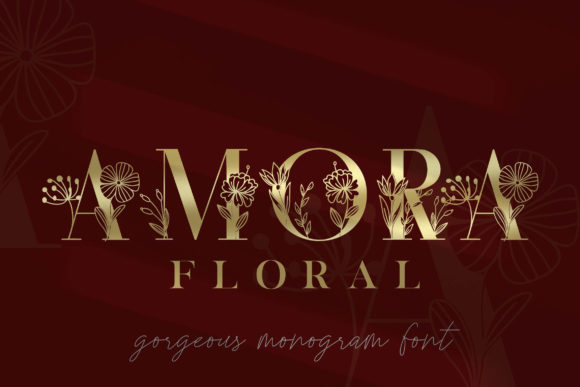 Amora Elegant Monogram Font - Featured Image