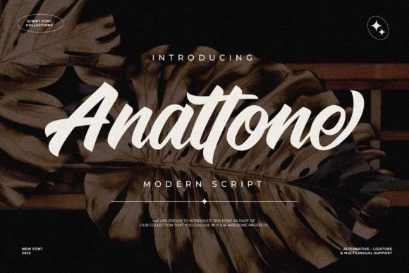 Anattone Font - Featured Image