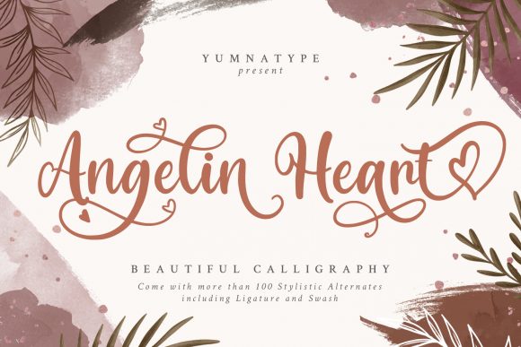 Angelin Heart Font - Featured Image