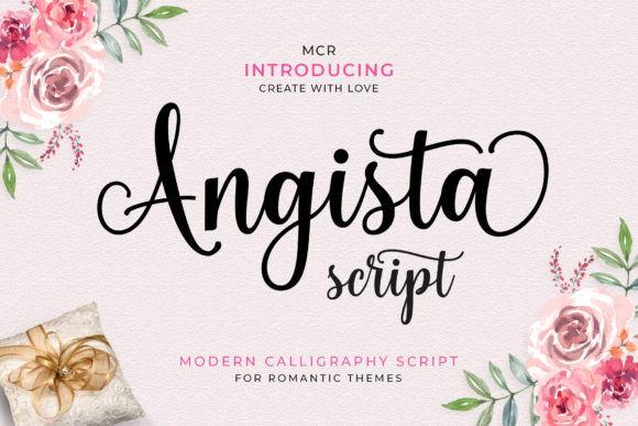 Angista Script Font - Featured Image