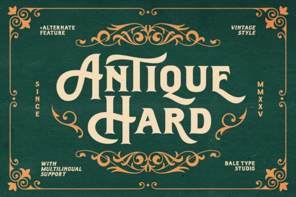 Antique Hard Font - Featured Image