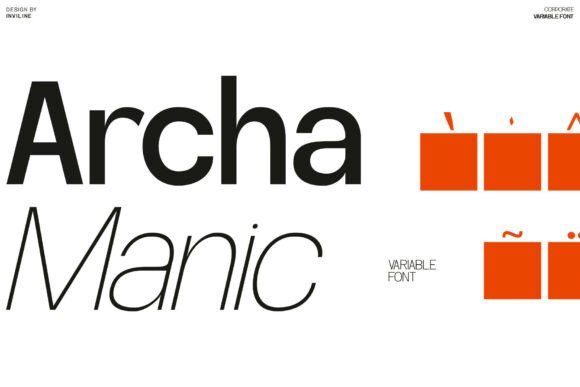 Archa Manic Font - Featured Image