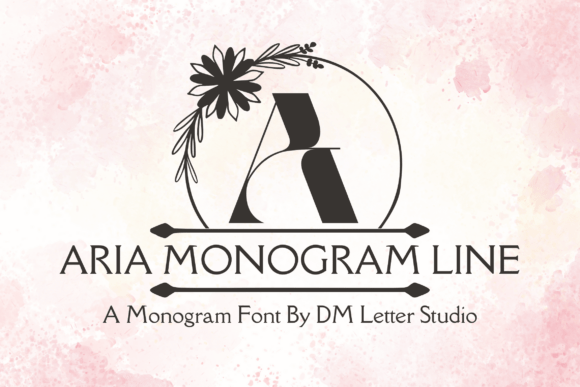 Aria Monogram Line Font - Featured Image