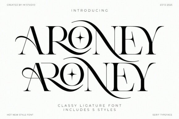 Aroney Font - Featured Image