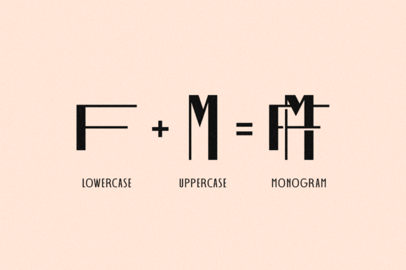 Art Deco Monogram Font - Featured Image