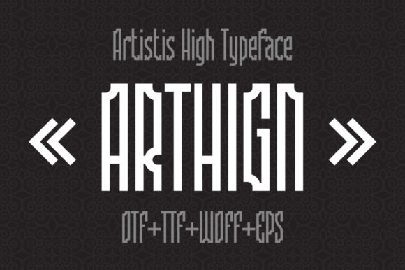 Arthign Font - Featured Image