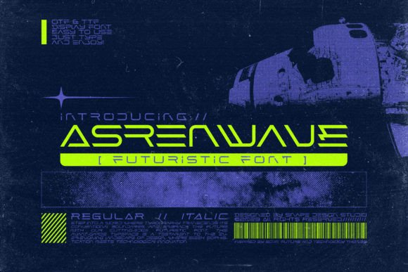 Asrenwave Font - Featured Image