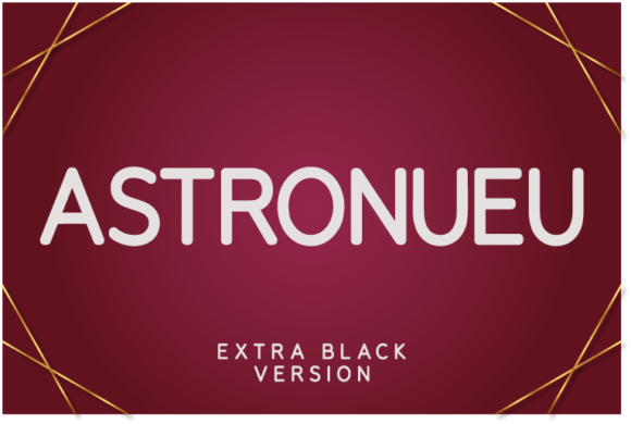 Astronueu Extra Black Font - Featured Image