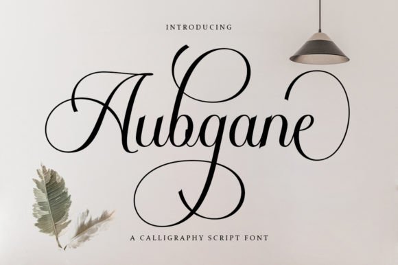 Aubgane Font - Featured Image