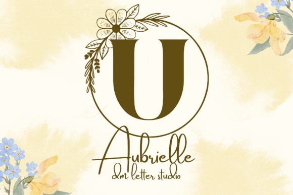 Aubrielle Monogram Font - Featured Image