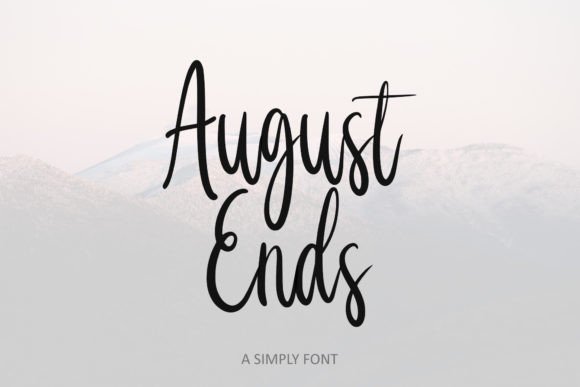 August Ends Font - Featured Image
