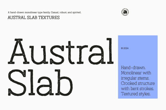 Austral Slab Textures Font - Featured Image