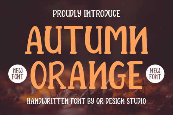 Autumn Orange Font - Featured Image