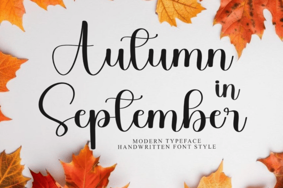 Autumn in Septemeber Font - Featured Image