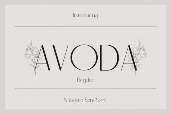 Avoda Font - Featured Image