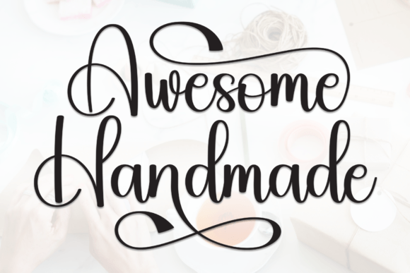 Awesome Handmade Font - Featured Image