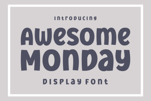 Awesome Monday Font - Featured Image