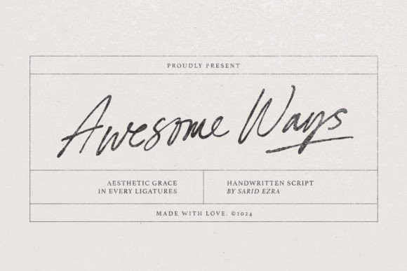 Awesome Ways Font - Featured Image