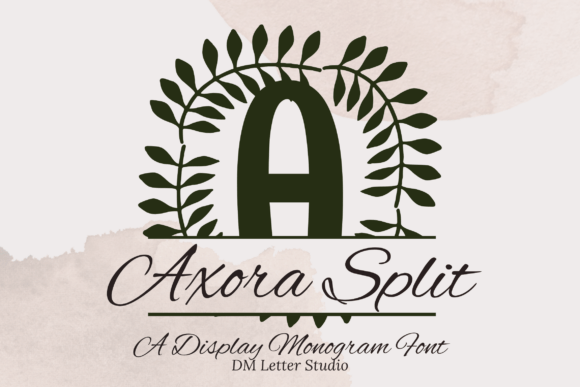 Axora Split Monogram Font - Featured Image