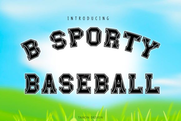 B Sporty Baseball Font - Featured Image