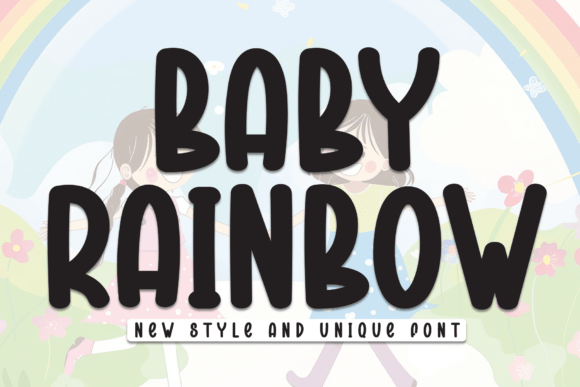 Baby Rainbow Font - Featured Image