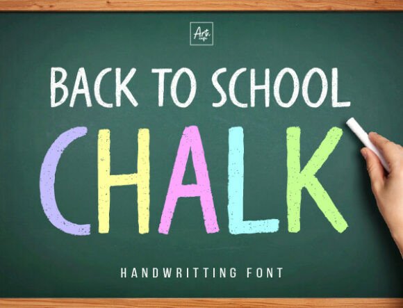 Back to School Chalk Font - Featured Image