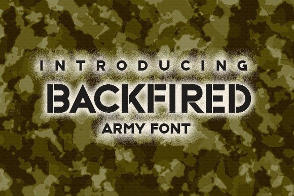 Backfired Font - Featured Image