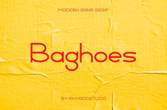 Baghoes Font - Featured Image