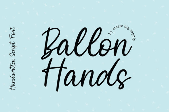 Balloon Hands Font - Featured Image