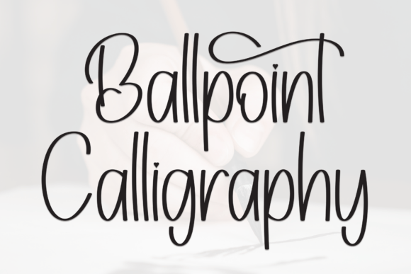 Ballpoint Calligraphy Font - Featured Image
